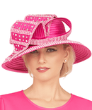 Giovanna Church Hat HR22130-Fuchsia