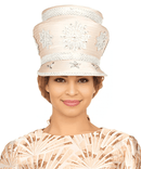 Giovanna Church Hat HR22149-Champagne