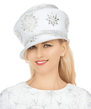 Giovanna Church Hat HR22149-White