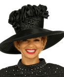 Giovanna Church Hat HR22160-Black