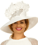 Giovanna Church Hat HR22160-White