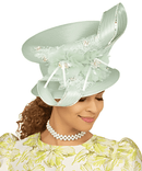 Giovanna Church Hat HR22151-Aqua