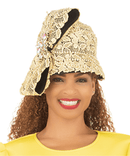 Giovanna Church Hat HR22154-Gold