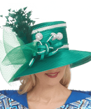 Giovanna Church Hat HR22155-Green