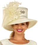 Giovanna Church Hat HR22155-Off White