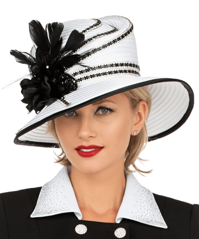 Giovanna Church Hat HR22161-Silver