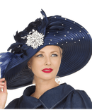 Giovanna Church Hat HR22158-Navy