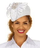Giovanna Church Hat HR22162-White