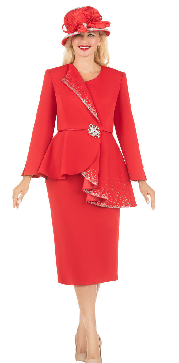 Giovanna Church Suit G1183-Red