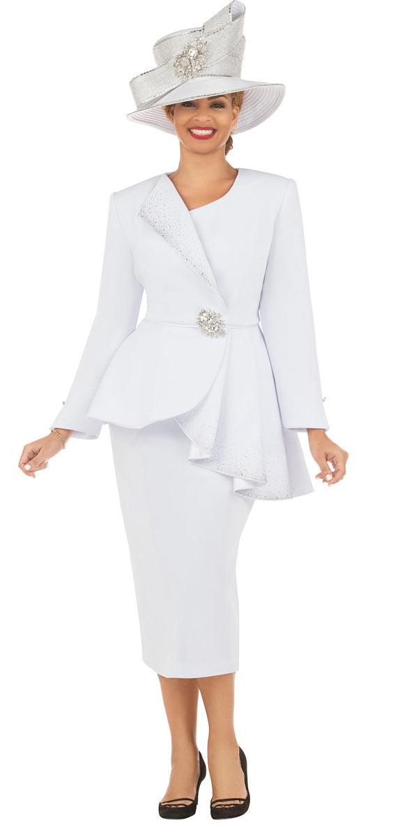 Giovanna Church Suit G1183-White