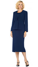Giovanna Usher Suit S0722-Dark Navy - Church Suits For Less