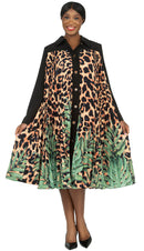 Giovanna Shirt Dress D1553C-Black Print
