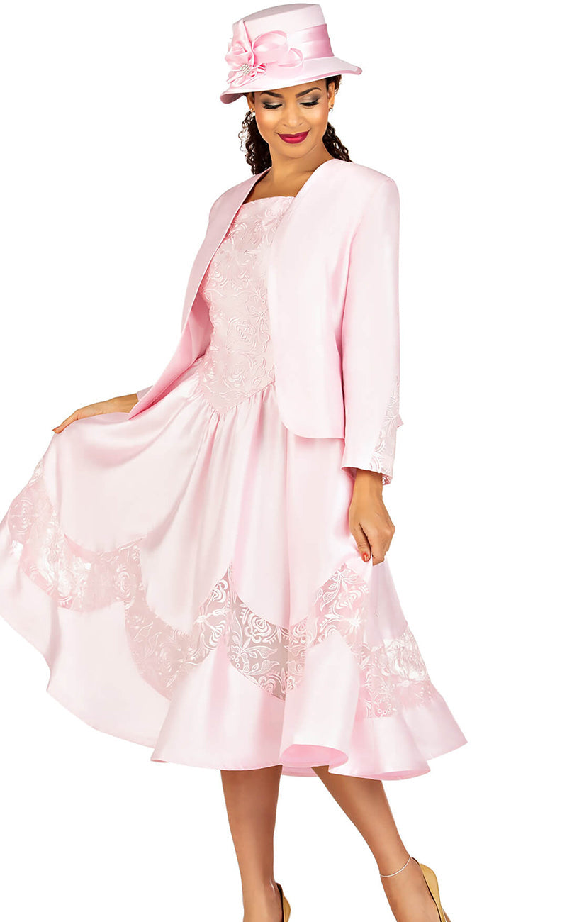 Giovanna Dress D1593-Pink - Church Suits For Less