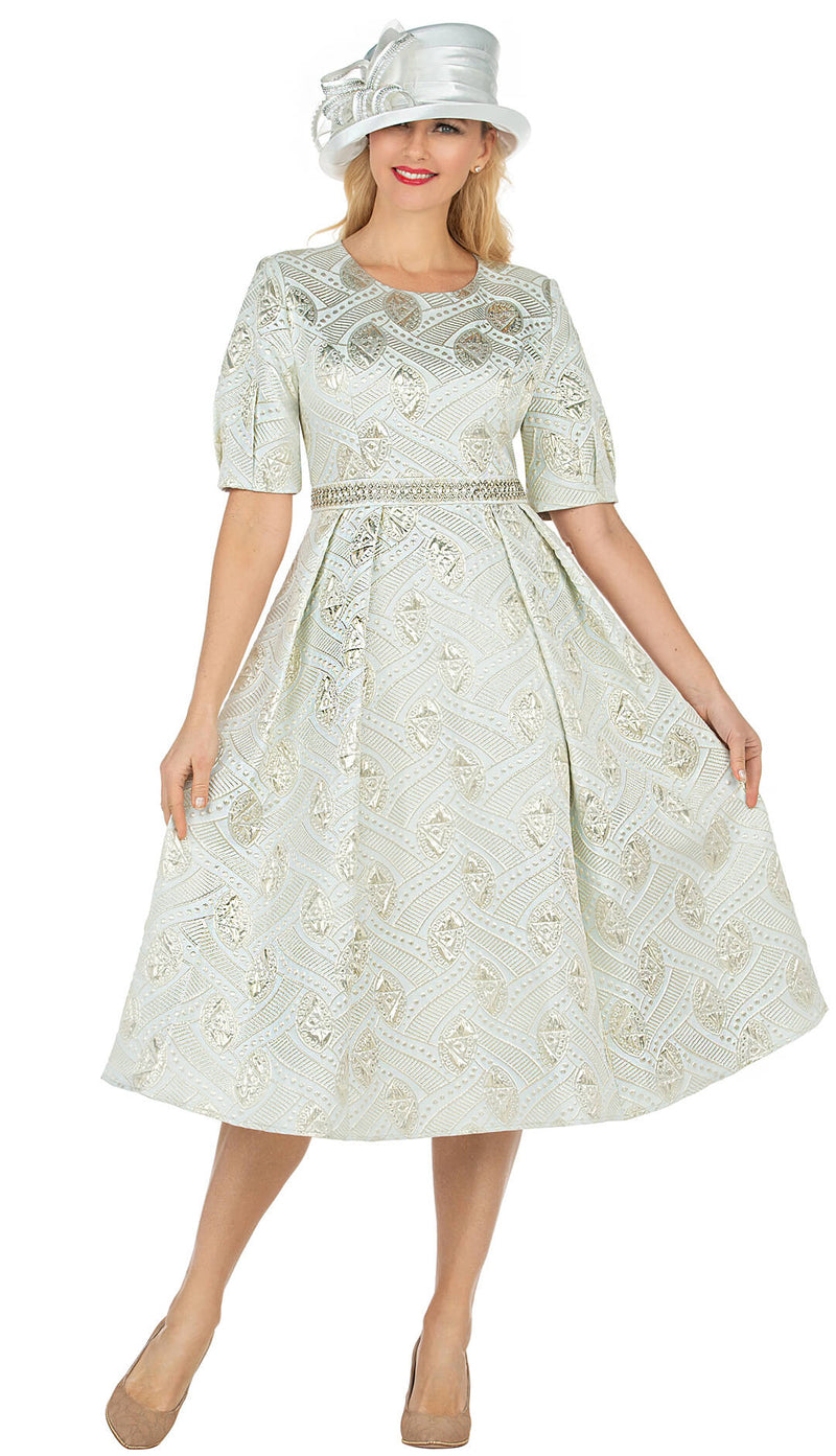 Giovanna Church Dress D1623C-Light Blue