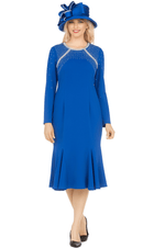 Giovanna Church Dress DP2423 Royal - Church Suits For Less