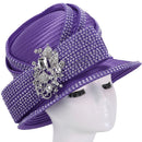 Giovanna Church Hat HR22129C-Purple - Church Suits For Less