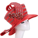 Giovanna Church Hat HR22133-Red