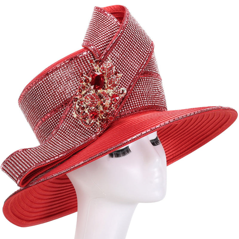 Giovanna Church Hat HR22140-Red