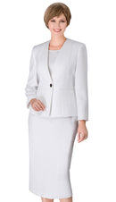 Giovanna Usher Suit S0722C-White - Church Suits For Less