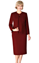 Giovanna Usher Suit S0721C-Burgundy