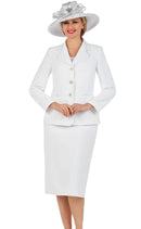 Giovanna Usher Suit S0824C-White - Church Suits For Less