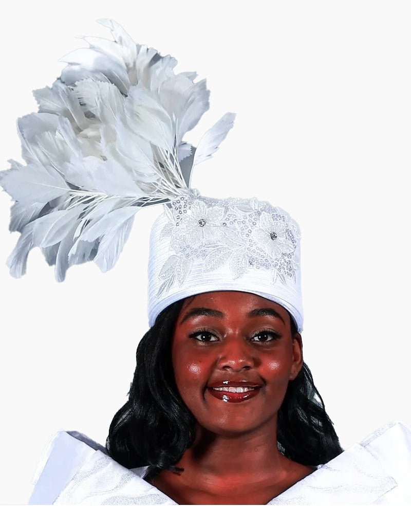 Giovanna Church Hat HG1211-White