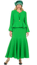 Giovanna Suit 0943BC-Apple Green - Church Suits For Less