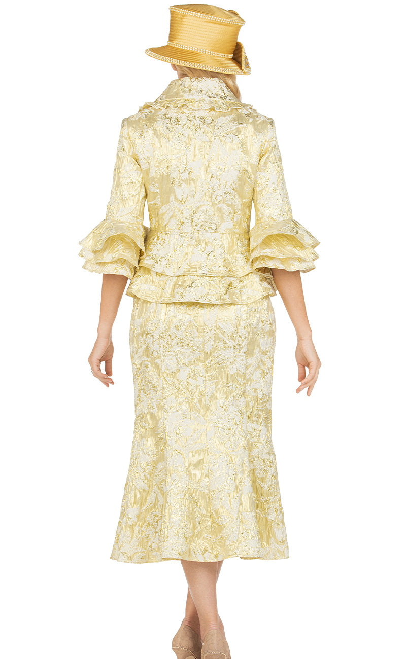 Giovanna Church Suit G1165-Gold Giovanna Church Suit G1165-Gold