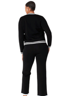Kayla Knit Pant Suit 58001-Black