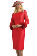 Lily And Taylor Dress 4825-Red