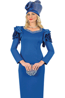 Lily And Taylor Dress 4903-Royal - Church Suits For Less