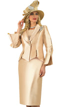 Lily And Taylor Suit 4343-Gold - Church Suits For Less