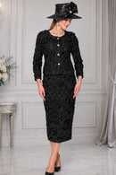 Lily And Taylor Suit 5145-Black