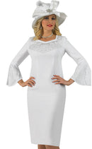 Lily And Taylor Dress 4682-White