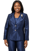 Lily And Taylor Pant Suit 2667C-Navy