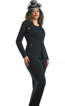 Lily And Taylor Pant Suit 780-Black - Church Suits For Less