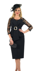 Lily And Taylor Suit 4959-Black - Church Suits For Less