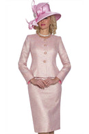 Lily And Taylor Skirt Suit 5180-Pink Multi