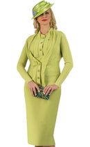 Lily And Taylor Suit 833-Kiwi - Church Suits For Less