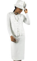 Lily And Taylor Suit 833-White - Church Suits For Less