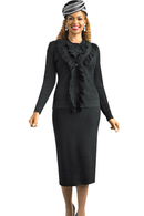 Lily And Taylor Suit 833-Black