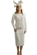 Lily And Taylor Suit 839-Ivory
