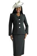 Lily And Taylor Suit 3895-Black