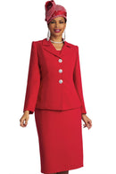 Lily And Taylor Suit 3895-Red