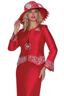 Lily And Taylor Suit 4498-Red