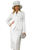 Lily And Taylor Suit 4919-White