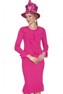 Lily And Taylor Suit 824-Hot Pink