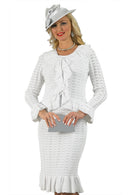 Lily And Taylor Suit 824-White