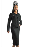 Lily And Taylor Suit 840-Black