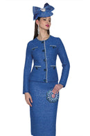 Lily And Taylor Suit 840-Rooyal Blue
